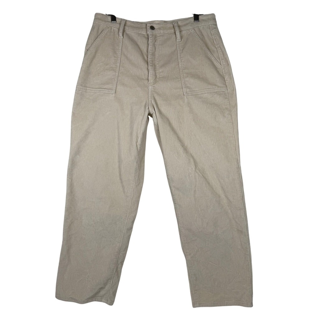 Universal Thread Vintage Straight Corduroy Pants Beige Cream Size 14/32R Utility